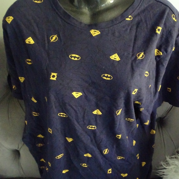 JUSTICE LEAGUE BOYS LOGO SHIRT - Picture 1 of 1